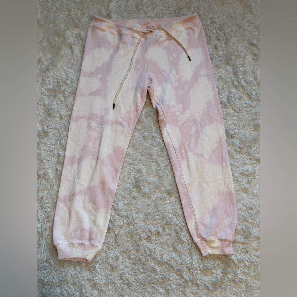 NWT The Great. Cropped Sweatpants in Whisper Pink Cloud Wash - Size Small - Picture 2 of 4